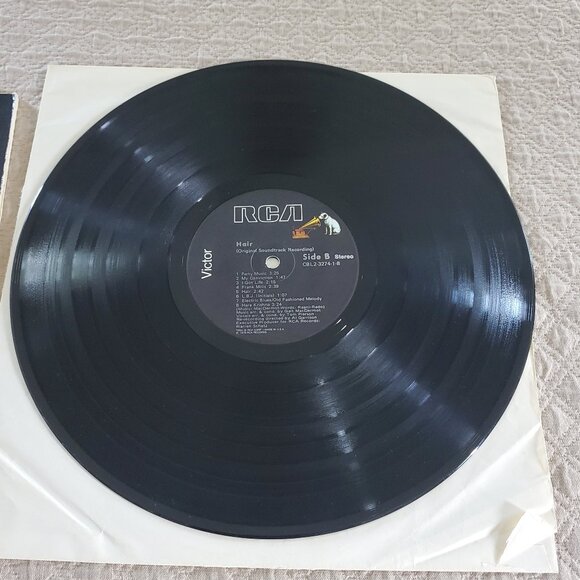 Hair Original Movie Soundtrack 2 LP Set Album Vinyl RCA Records CBL2-3274 TESTED - Picture 8 of 13
